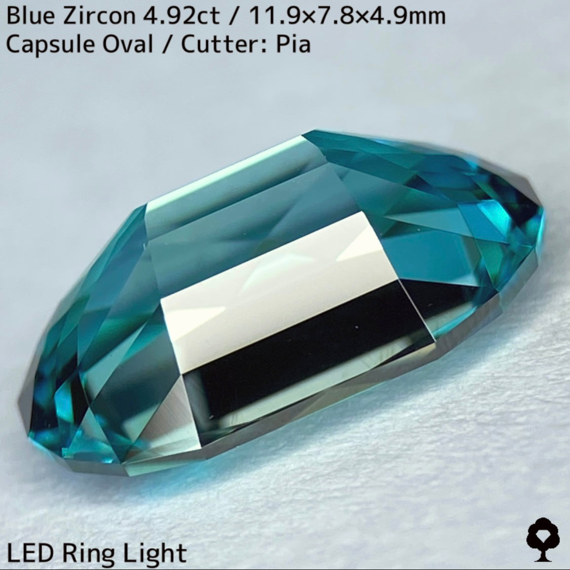 Blue Zircon 4.92ct / Cambodia