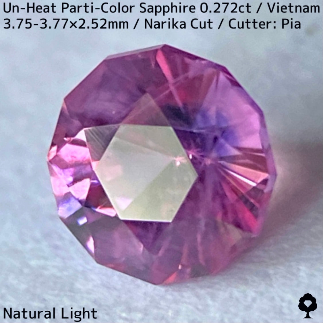 Un-Heat Parti-Color Sapphire 0.272ct / Vietnam
