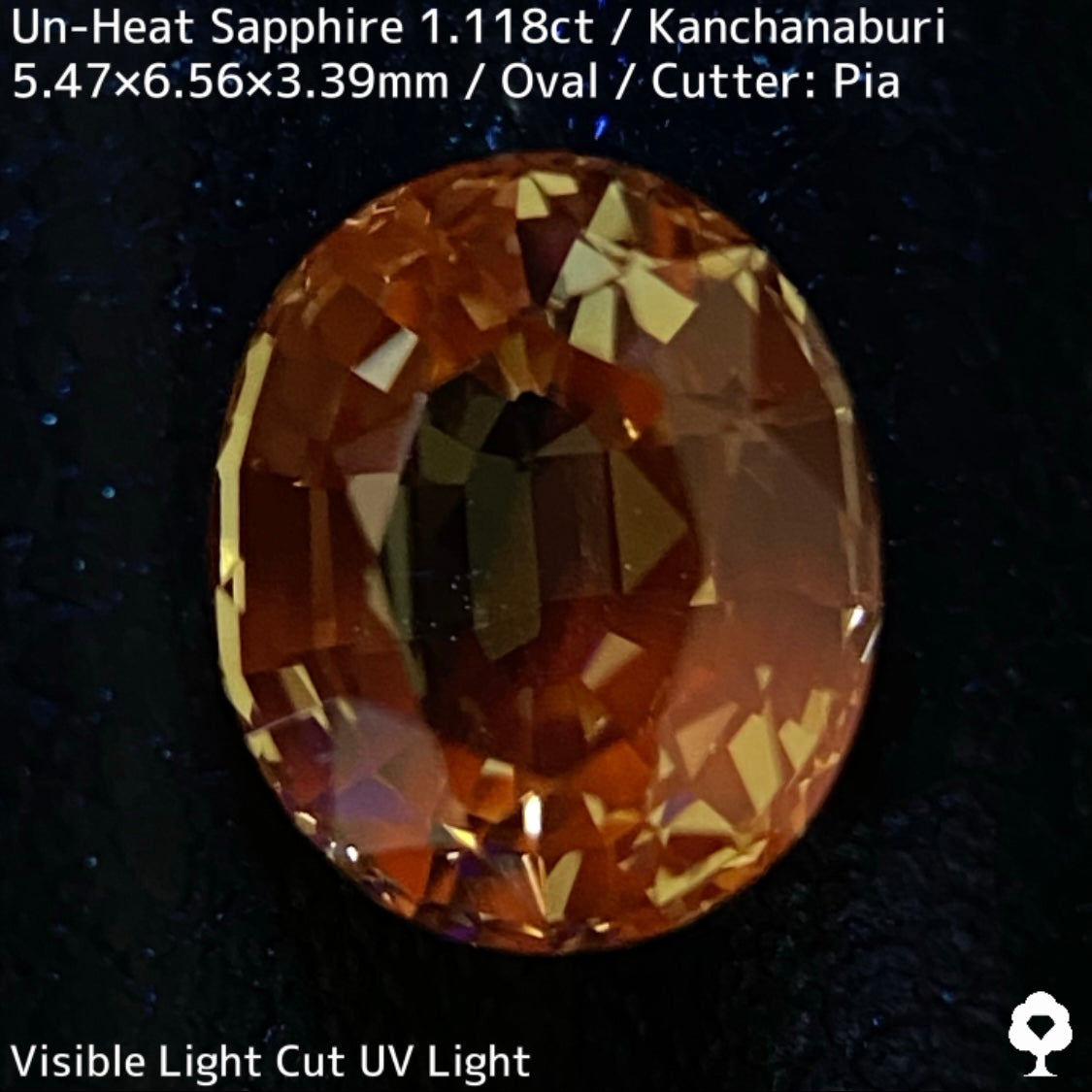 Un-Heat Yellow Sapphire 1.118ct / Kanchanaburi