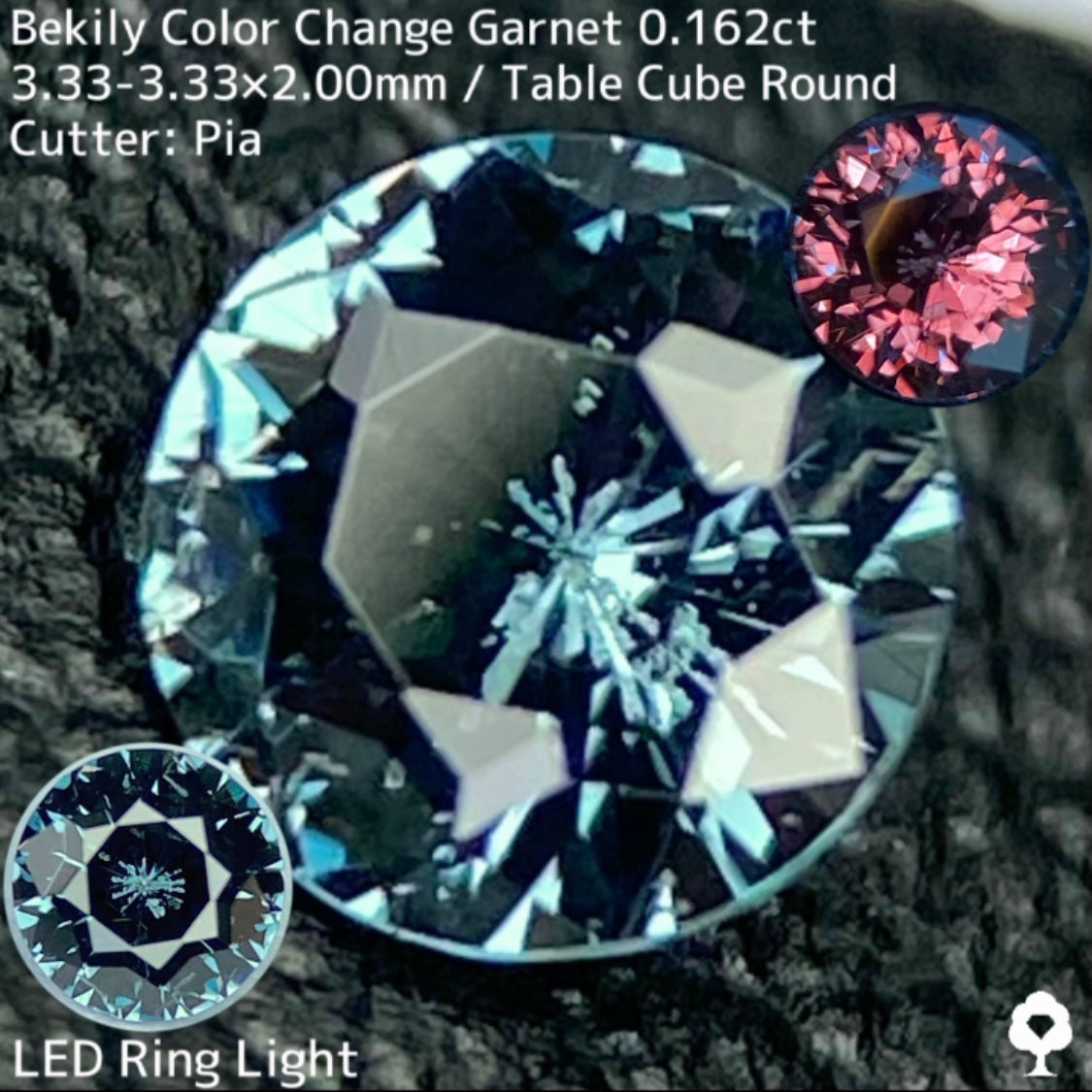 Color Change Garnet 0.162ct / Bekily(Madagascar)