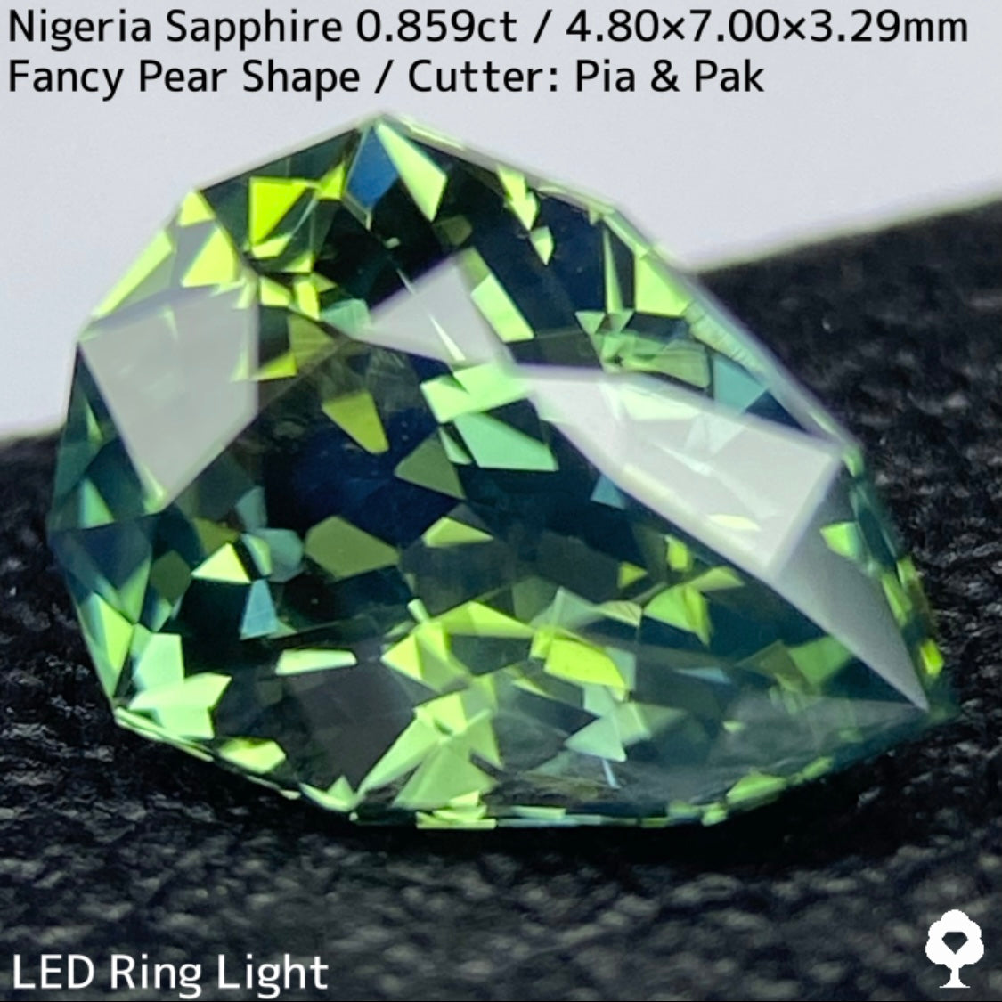 Bluish Green Sapphire 0.859ct / Nigeria