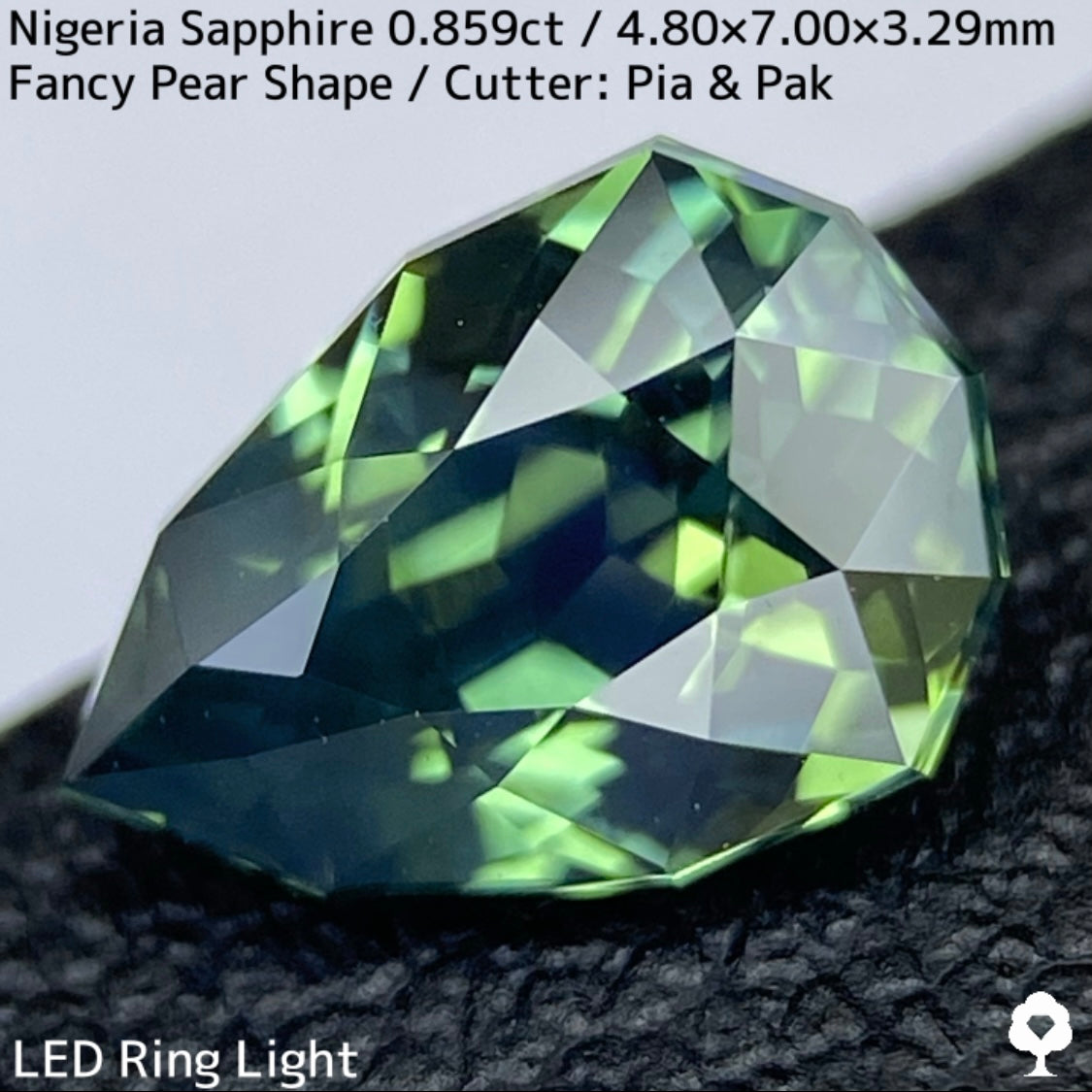 Bluish Green Sapphire 0.859ct / Nigeria
