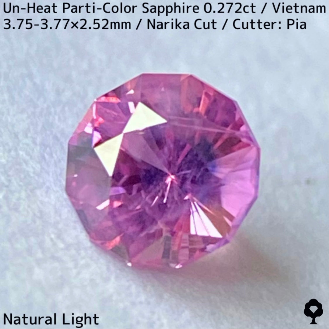 Un-Heat Parti-Color Sapphire 0.272ct / Vietnam