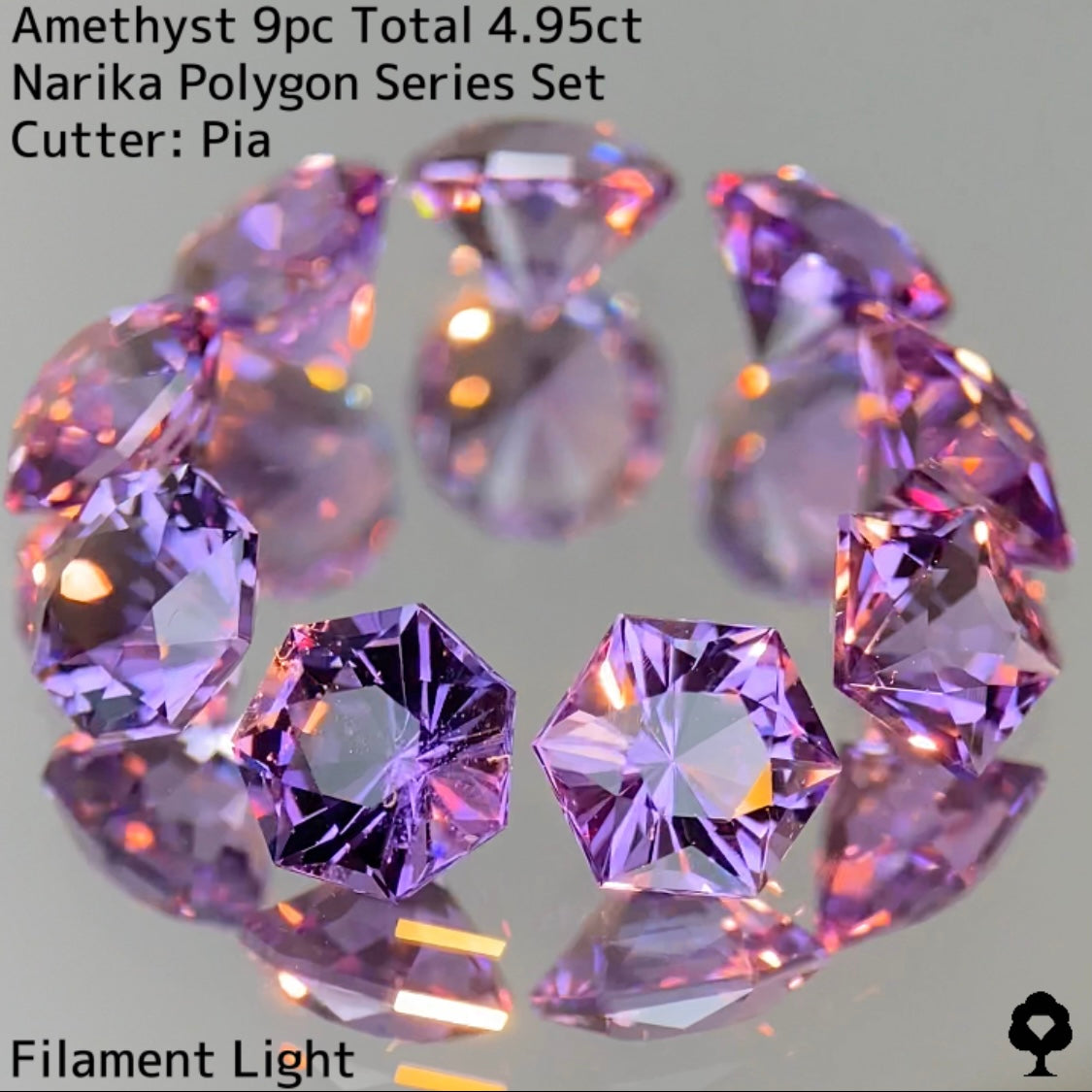 Amethyst Set 4.95ct / Narika collection