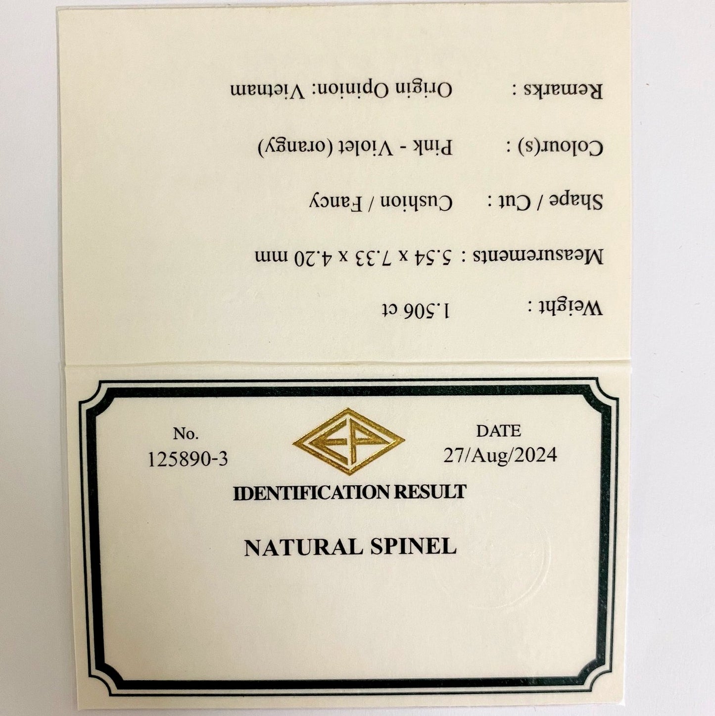 Spinel 1.506ct / Vietnam