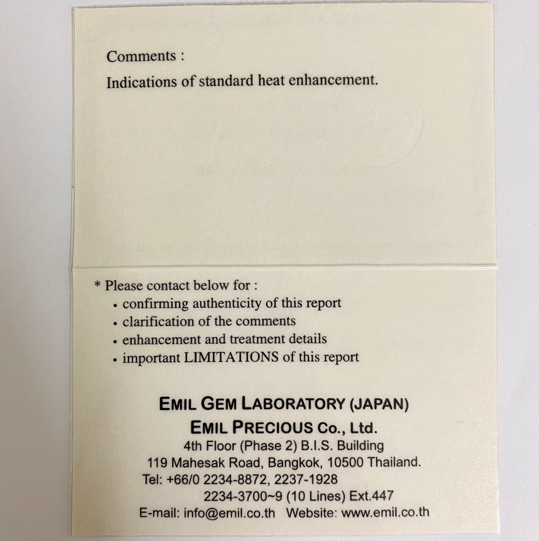 Deep Blue Sapphire 0.618ct / Thailand