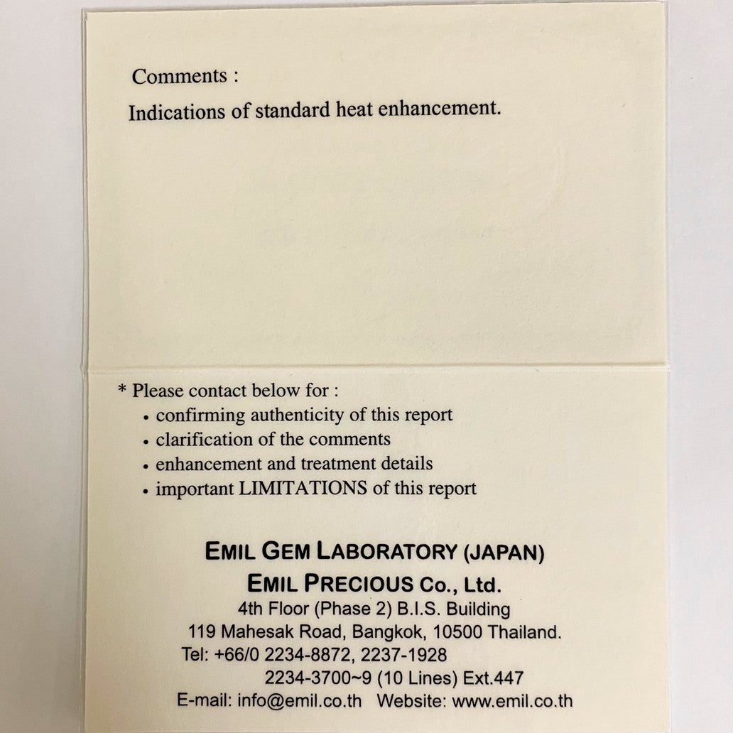 Greenish Yellow Sapphire 0.865ct / Thailand