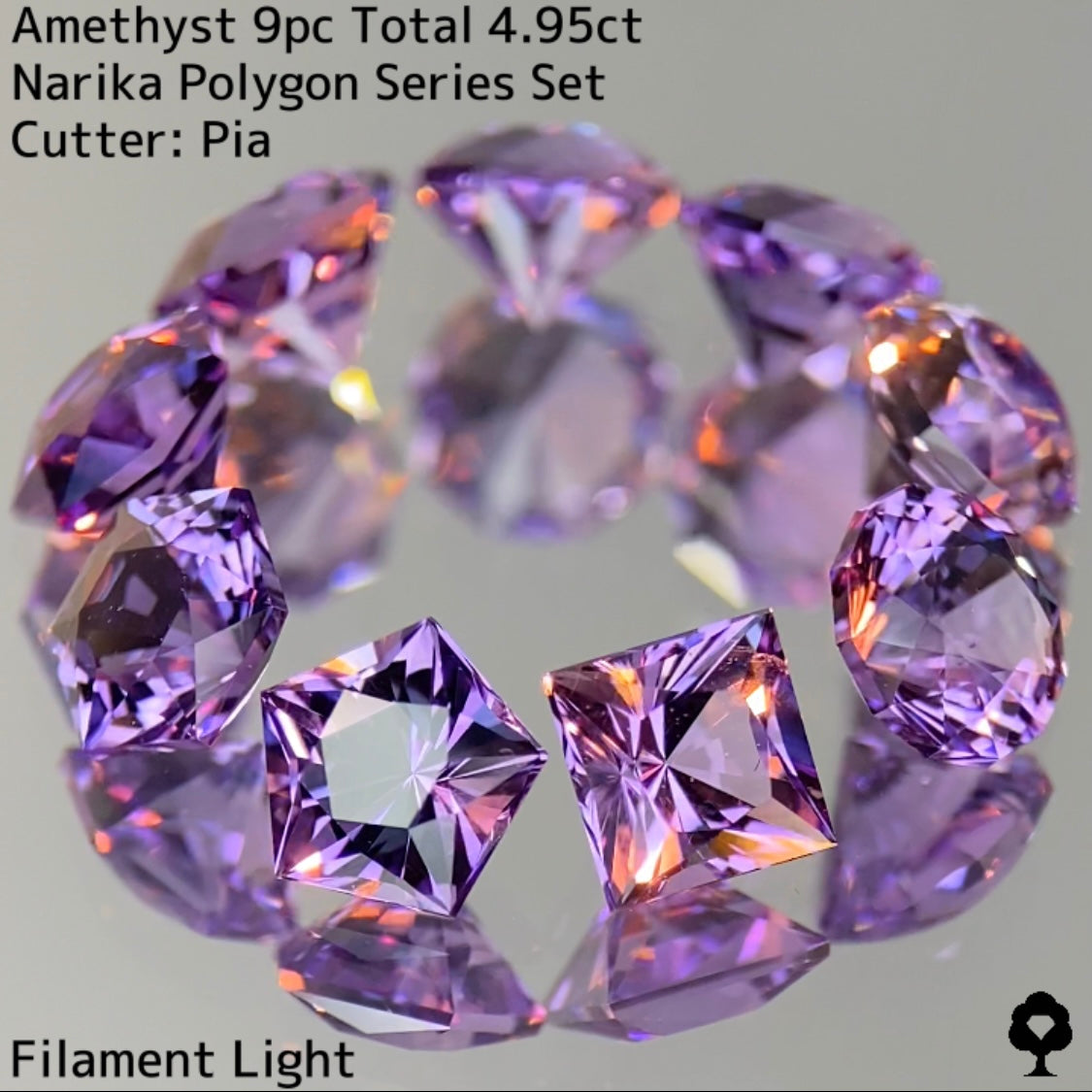 Amethyst Set 4.95ct / Narika collection