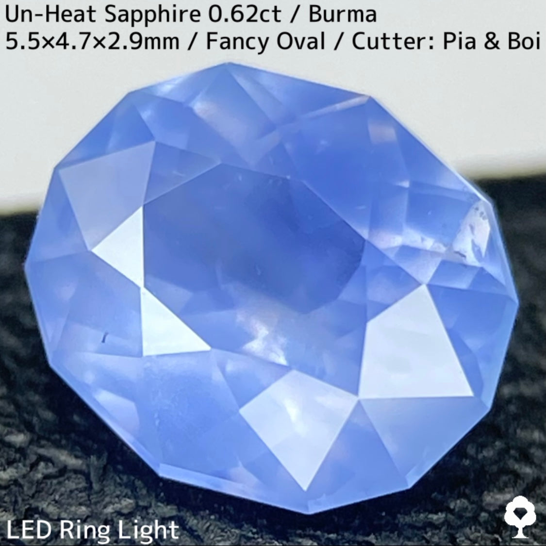 Burmese unheated sapphire 0.62ct★★