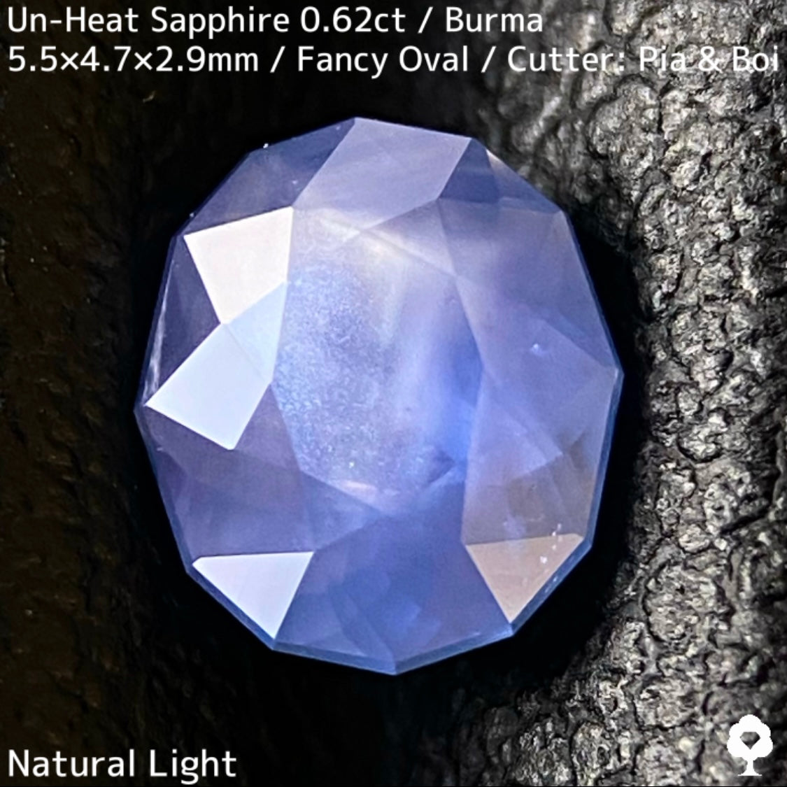Burmese unheated sapphire 0.62ct★★