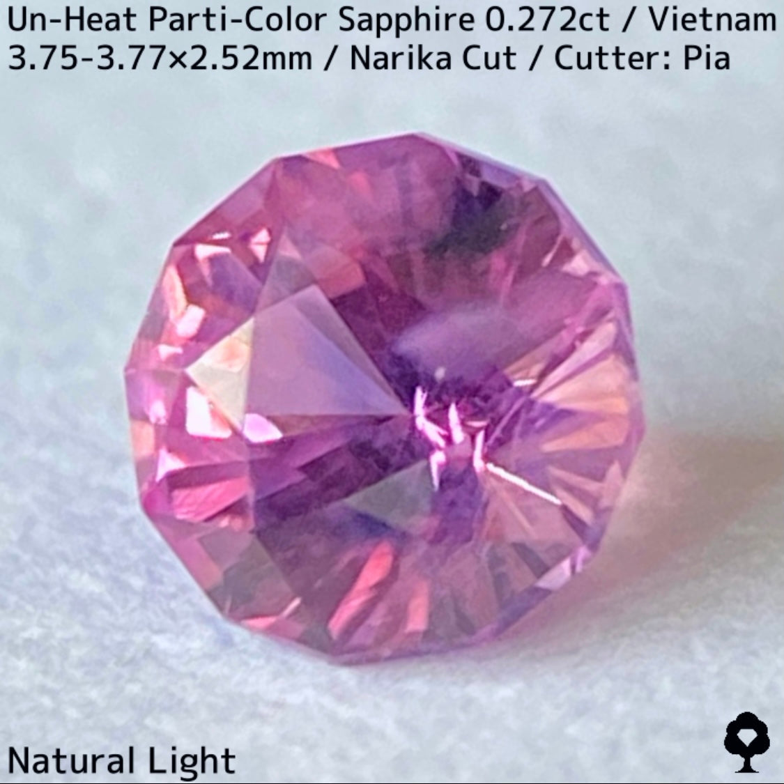 Un-Heat Parti-Color Sapphire 0.272ct / Vietnam