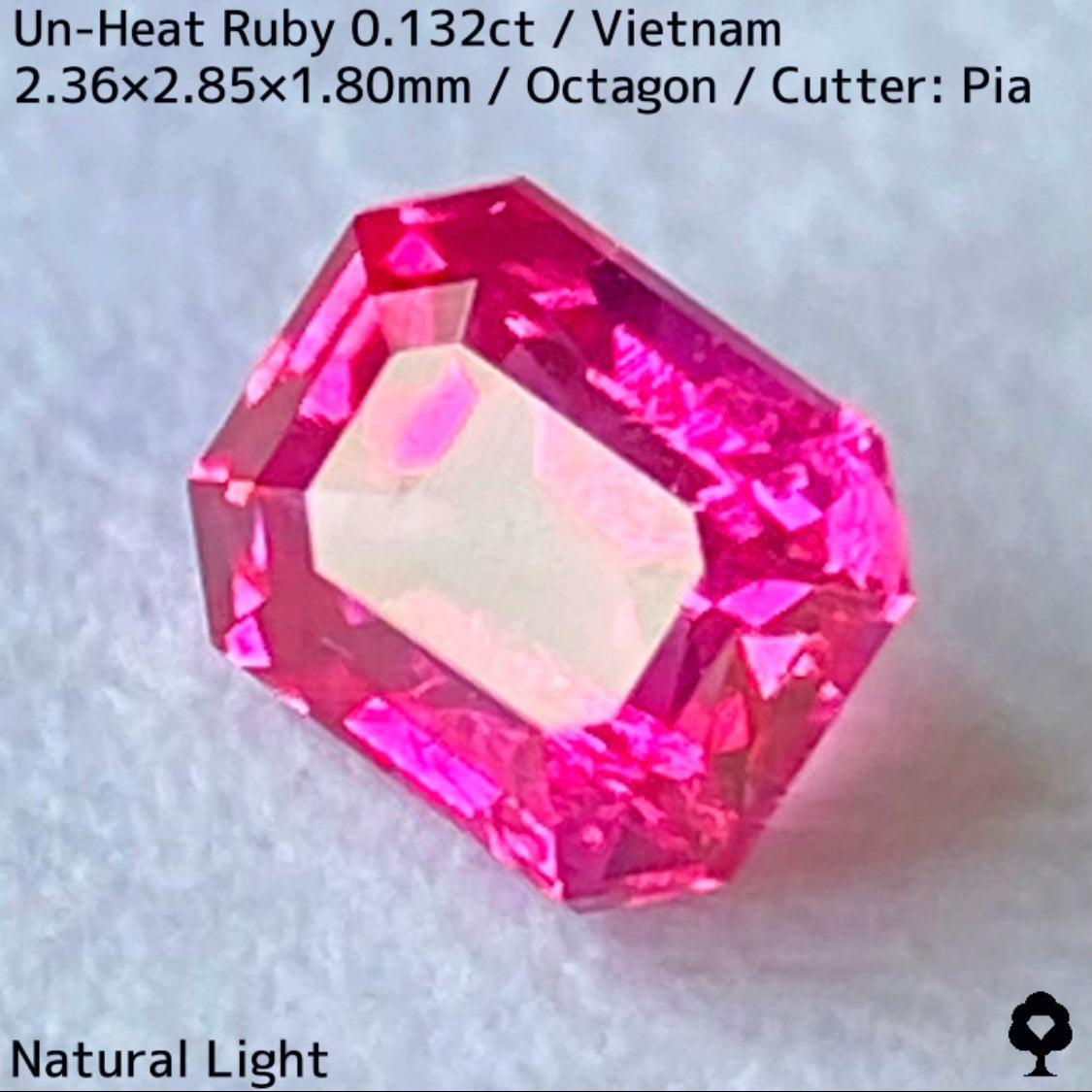 Un-Heat Ruby 0.132ct / Vietnam