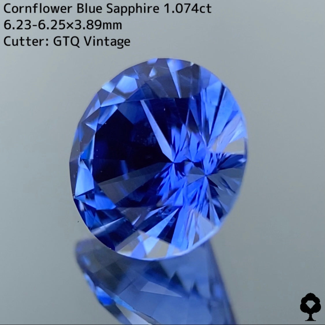 Cornflower blue sapphire 1.074ct