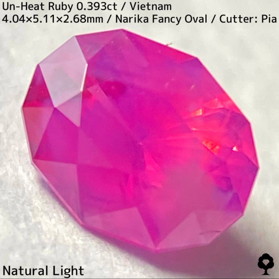 Un-Heat Ruby 0.393ct / Vietnam