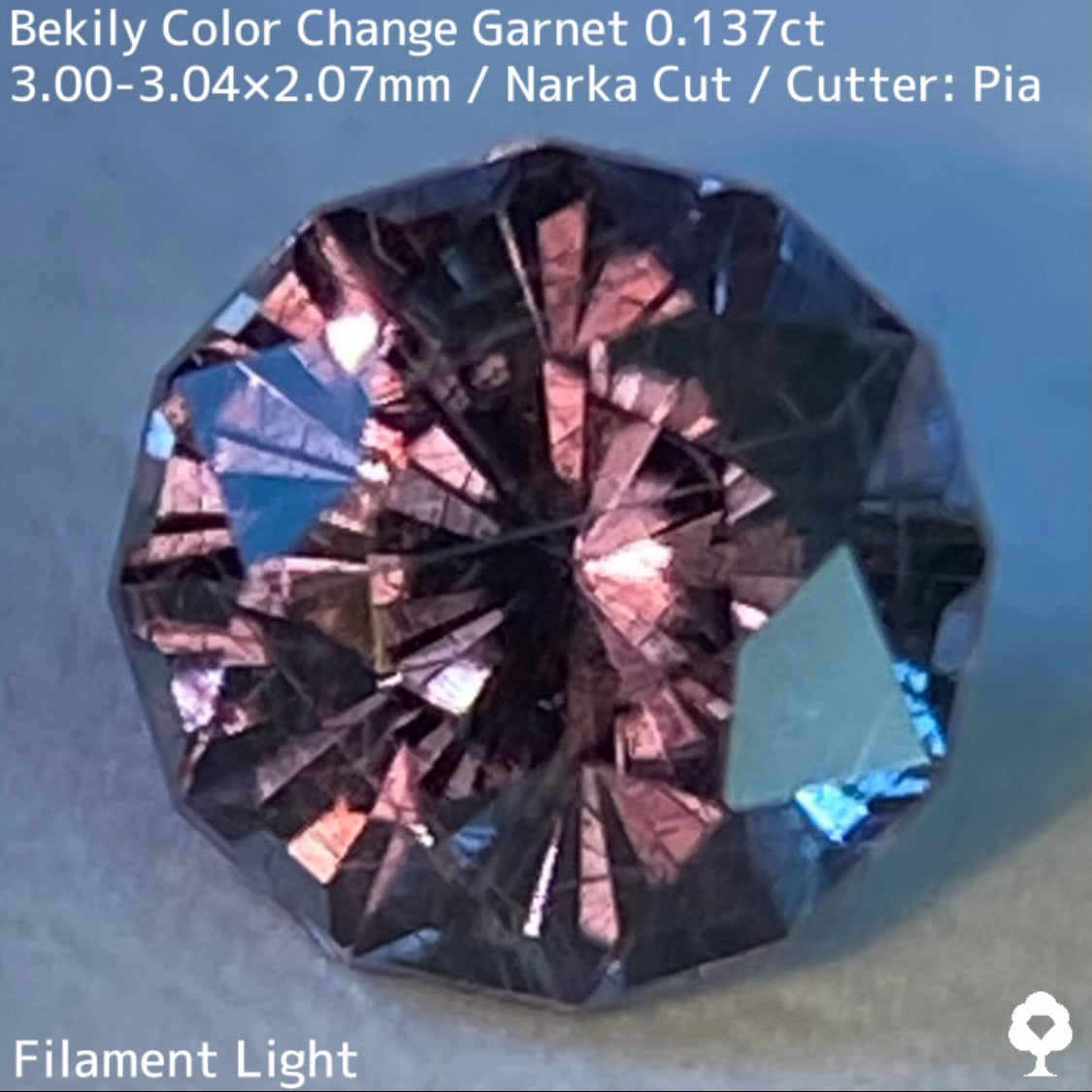 Color Change Garnet 0.137ct / Bekily(Madagascar)