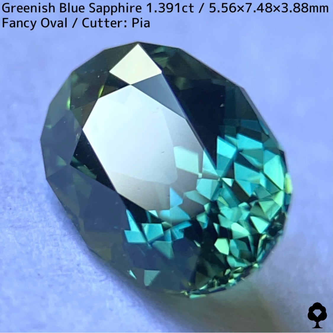 Greenish Blue Sapphire 1.391ct / Thailand