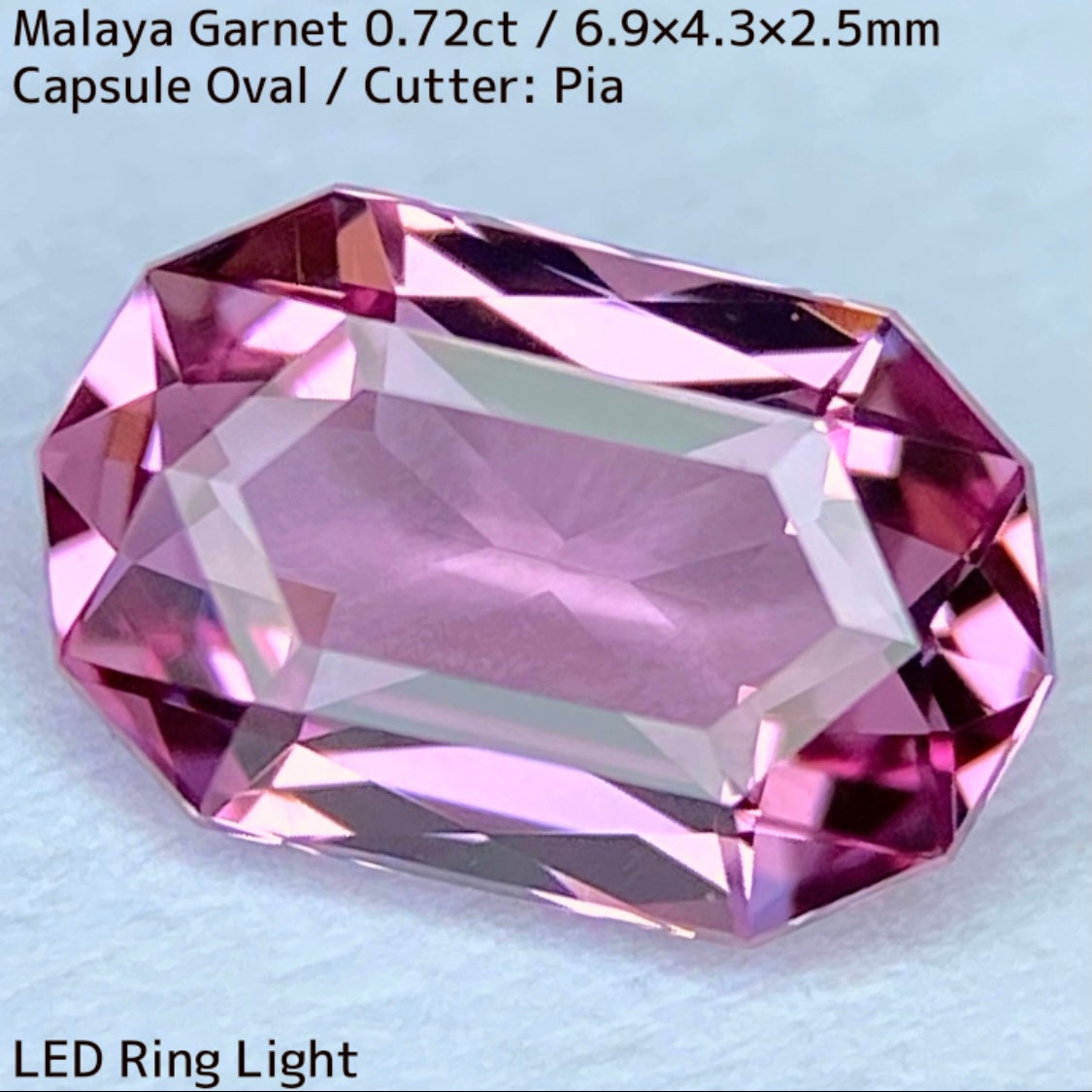 Malaya Garnet 0.72ct / ZB Cut