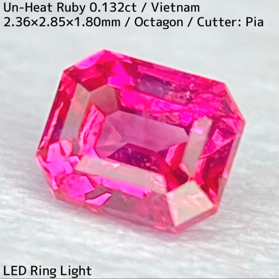 Un-Heat Ruby 0.132ct / Vietnam