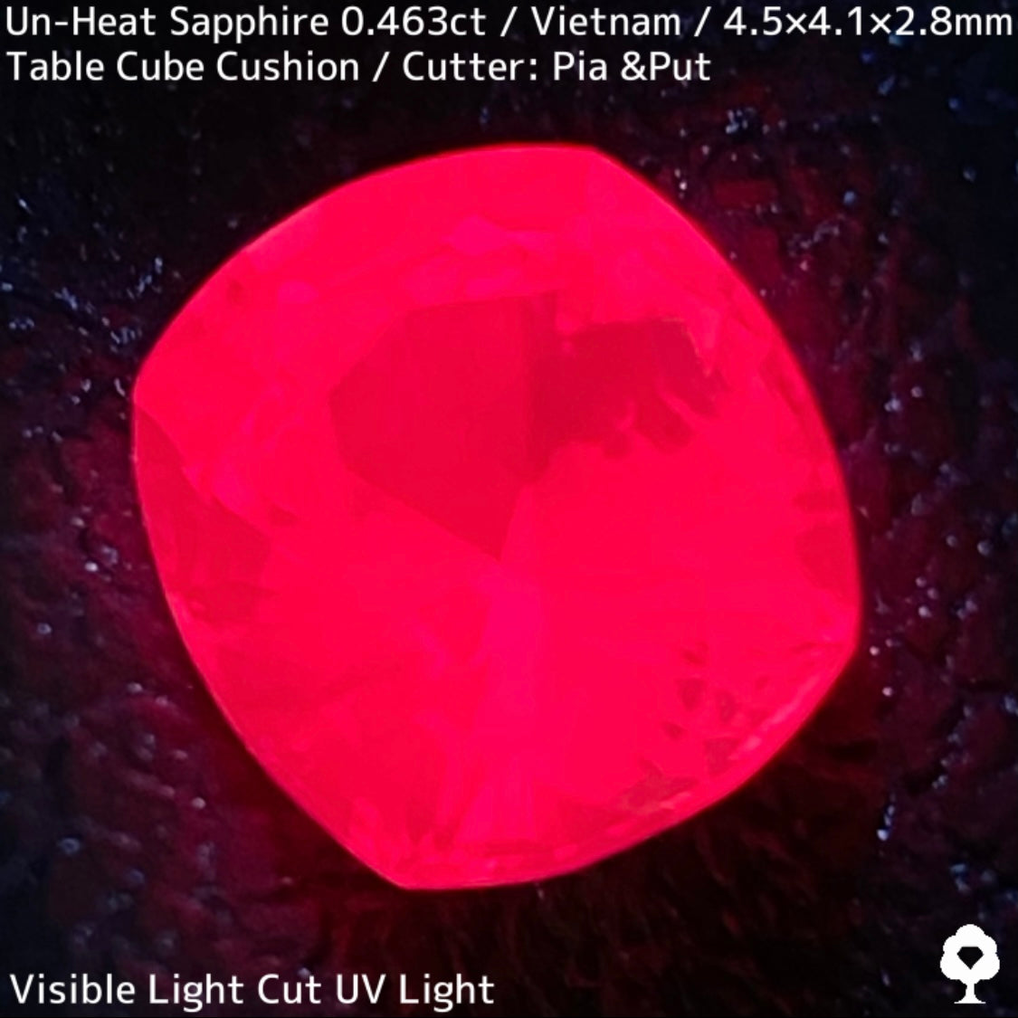0.463ct unheated sapphire from Vietnam ★ Beautiful purplish pink like a Windsor sapphire, packed with the charm of Vietnamese sapphires