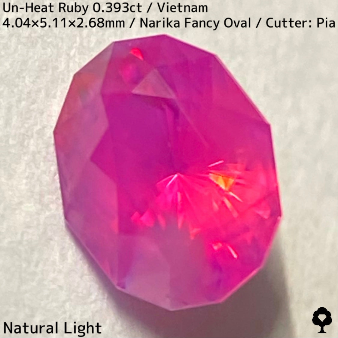 Un-Heat Ruby 0.393ct / Vietnam