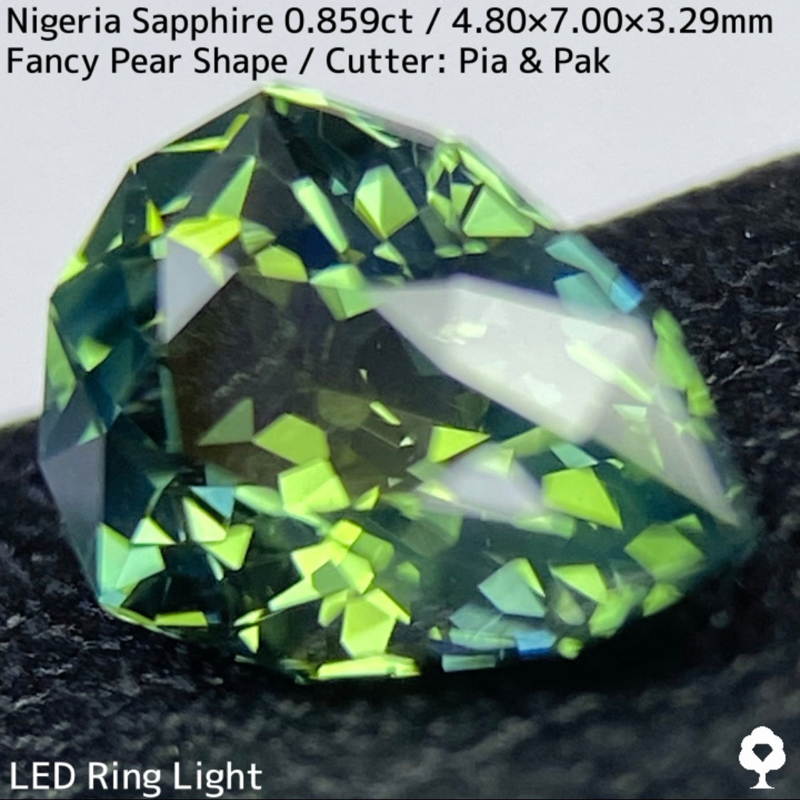 Bluish Green Sapphire 0.859ct / Nigeria