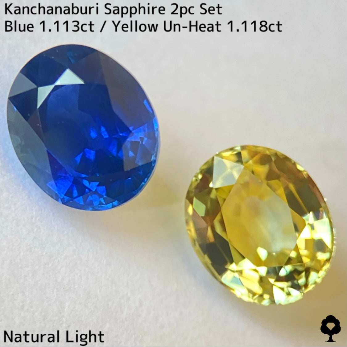 Kanchanaburi Sapphire 2Pc 2.231ct
