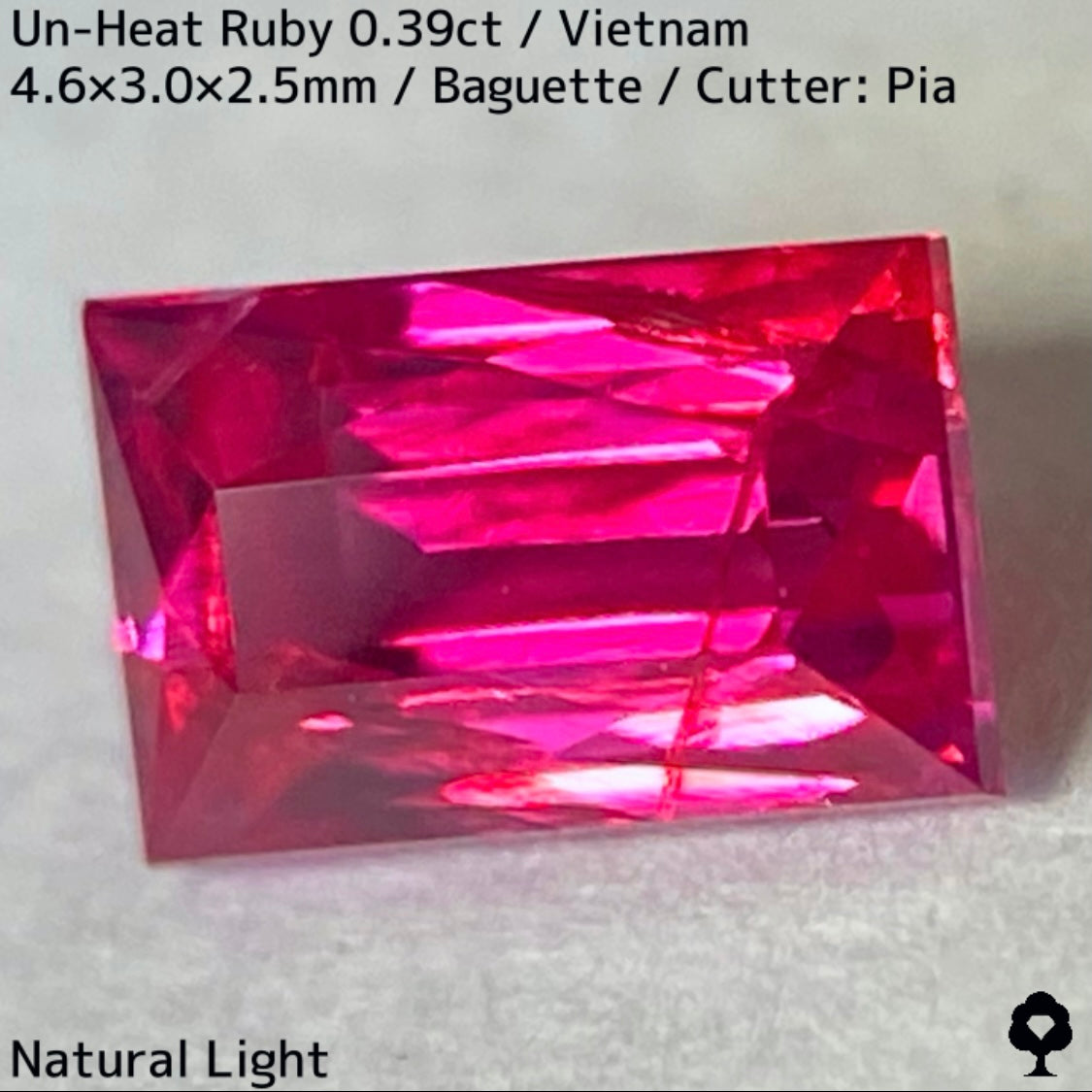 Un-Heat Ruby 0.394ct / Vietnam