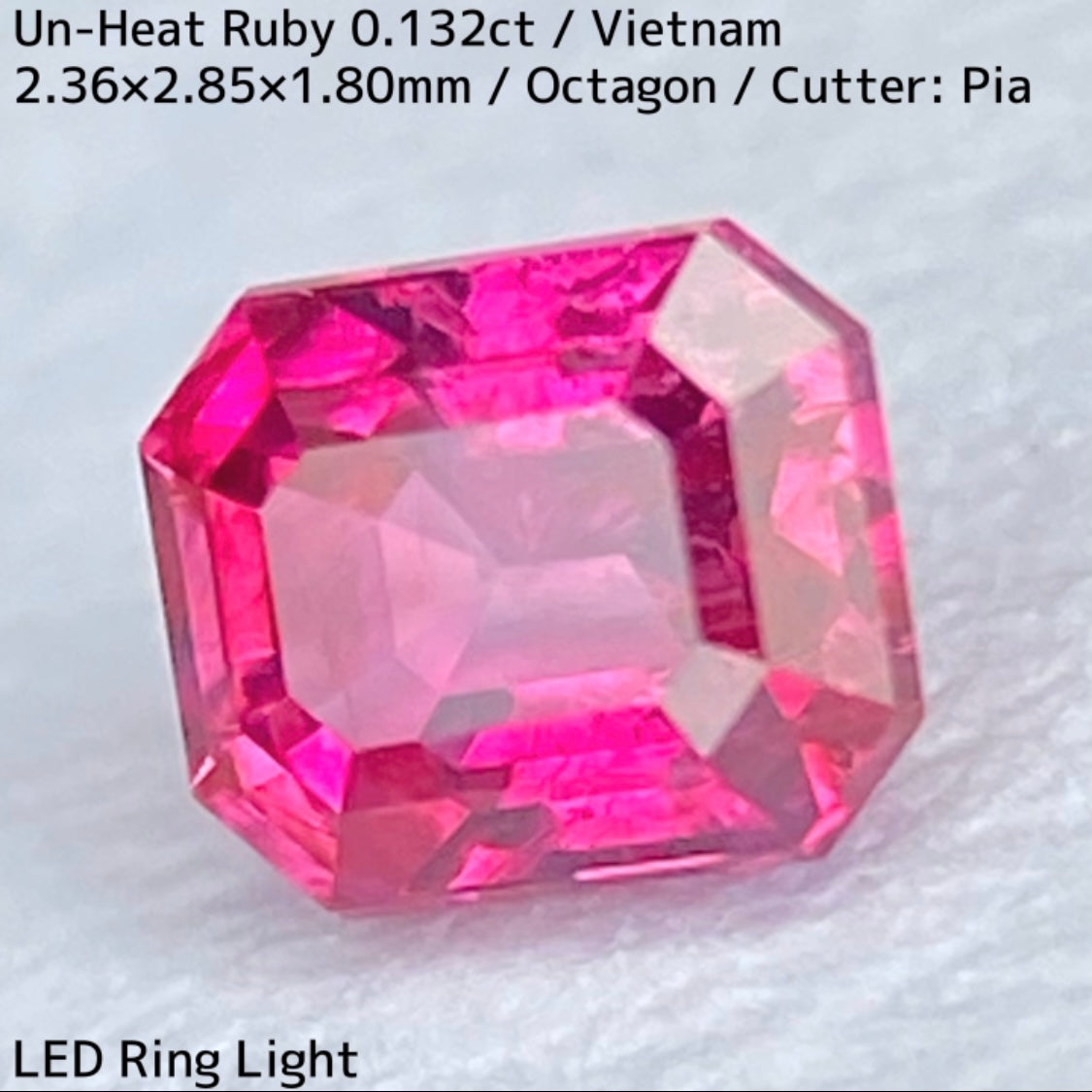 Un-Heat Ruby 0.132ct / Vietnam