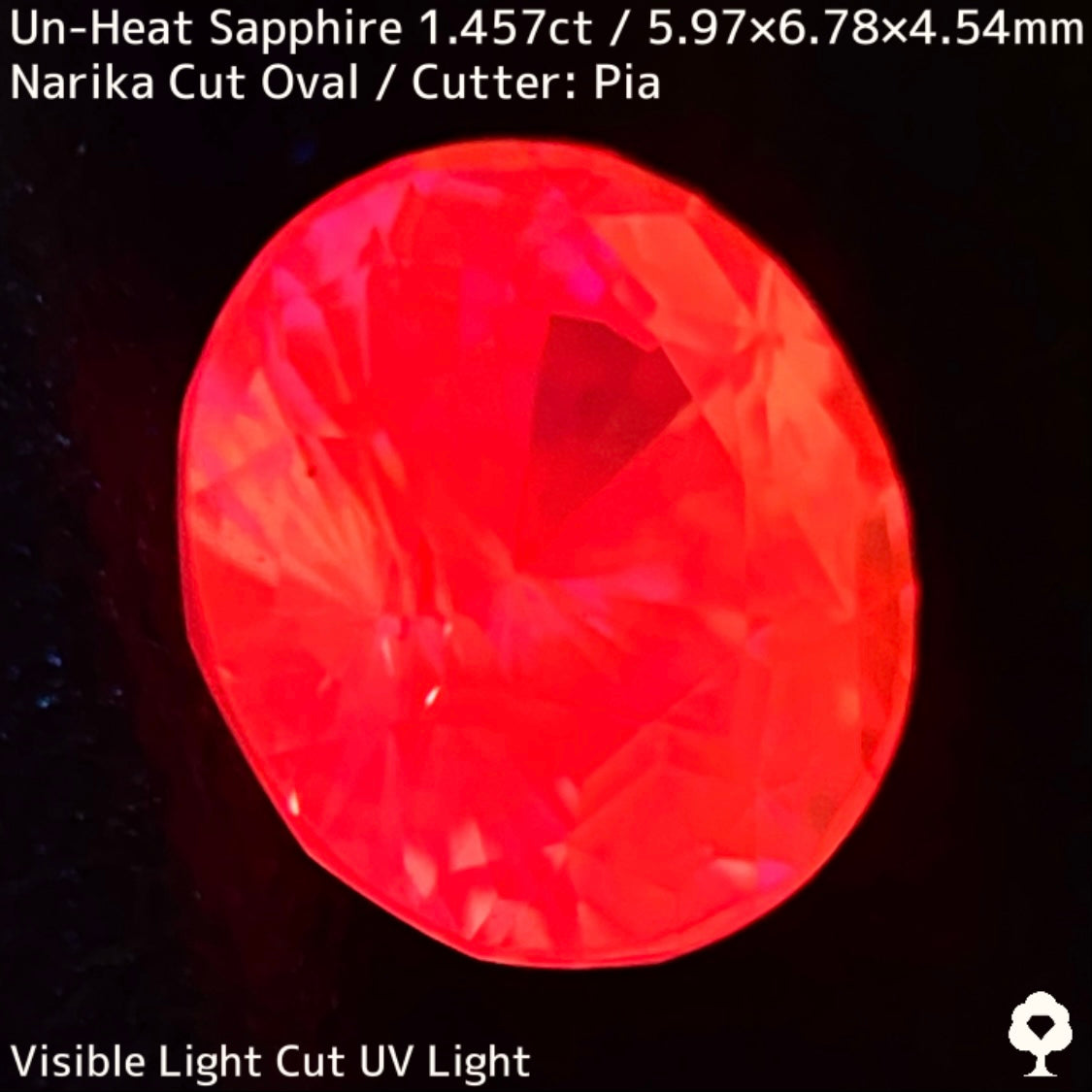 1.457ct unheated Sri Lankan sapphire ★ Unheated and rare, the classic pink color sparkles with a sharp Narika cut