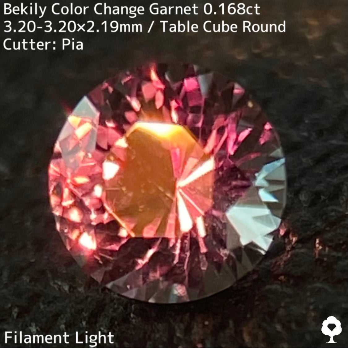 Color Change Garnet 0.168ct / Bekily(Madagascar)
