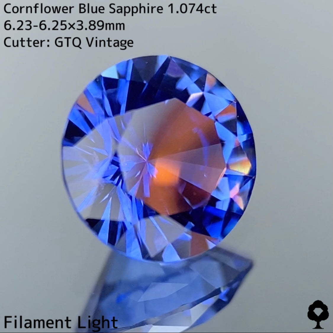 Cornflower Blue Sapphire 1.074ct / Sri Lanka