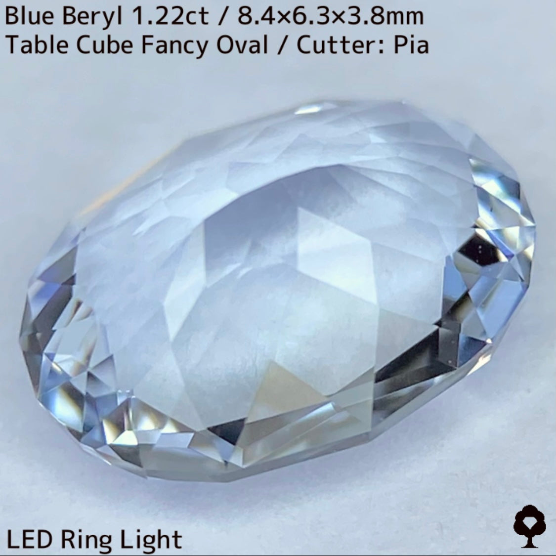 Blue beryl (Masichet) 1.22ct ★ Near colorless, incredibly transparent and sparkling beautiful crystal