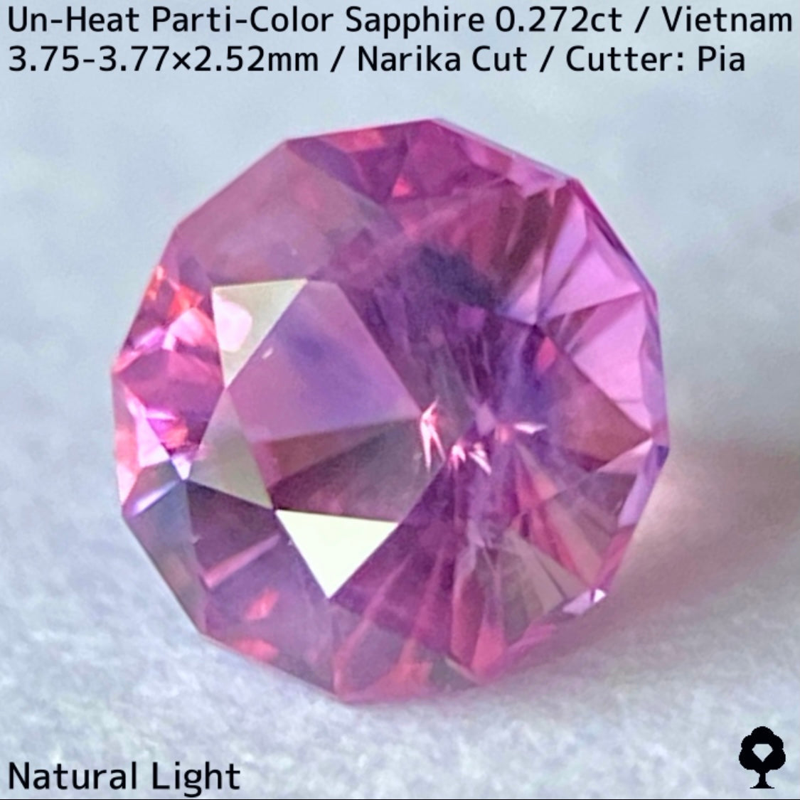 Un-Heat Parti-Color Sapphire 0.272ct / Vietnam