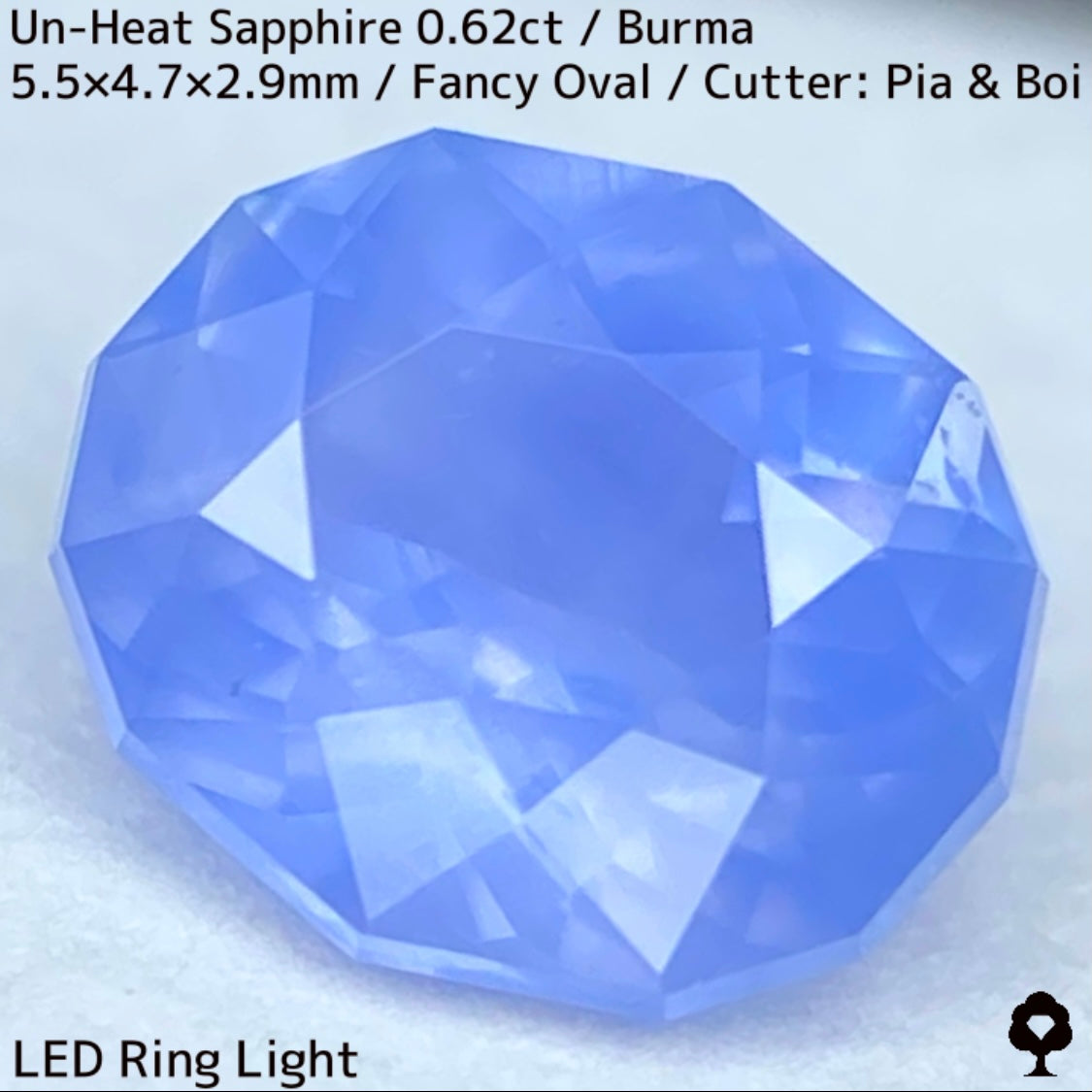 Burmese unheated sapphire 0.62ct★★