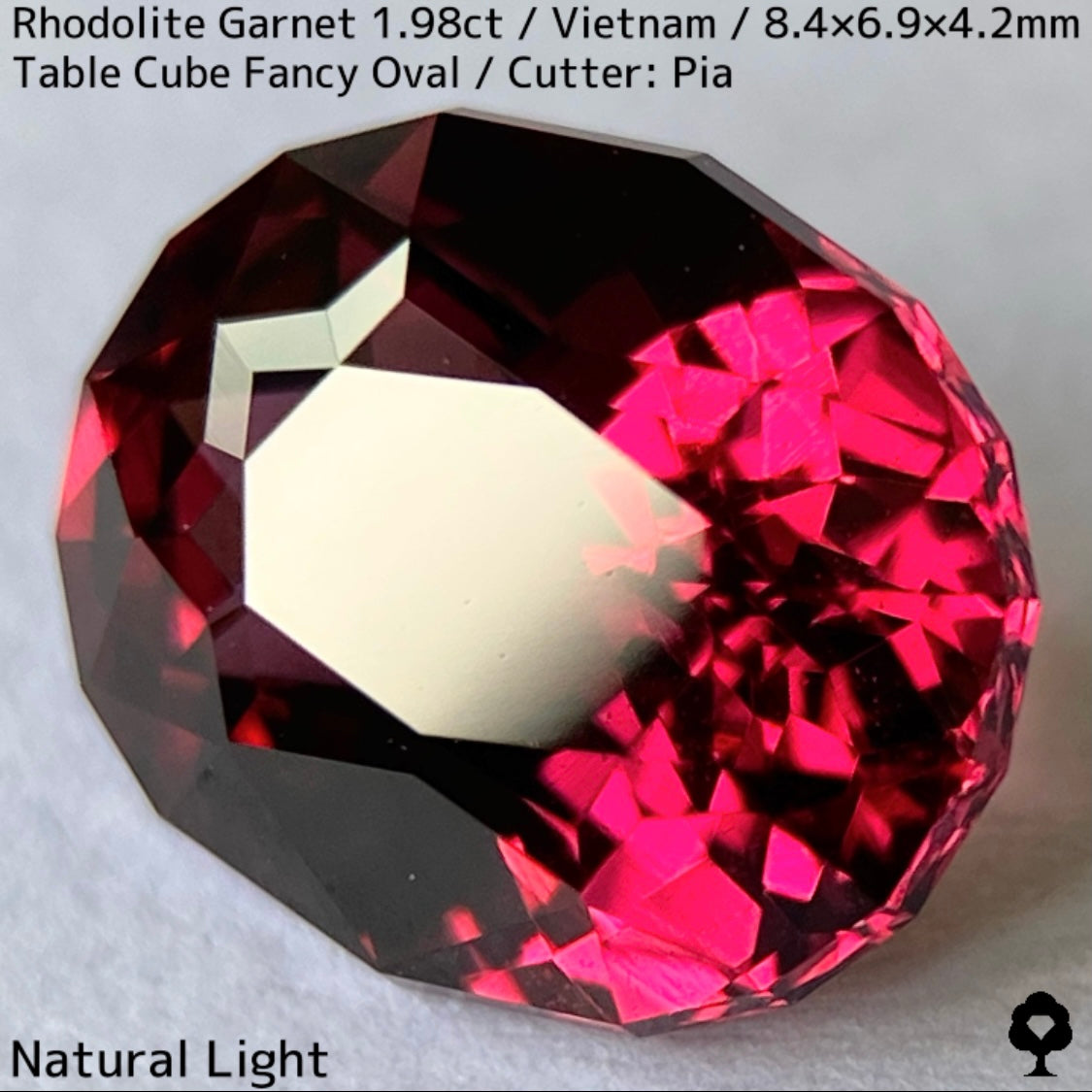 Rhodorite Garnet 1.990ct / Vietnam