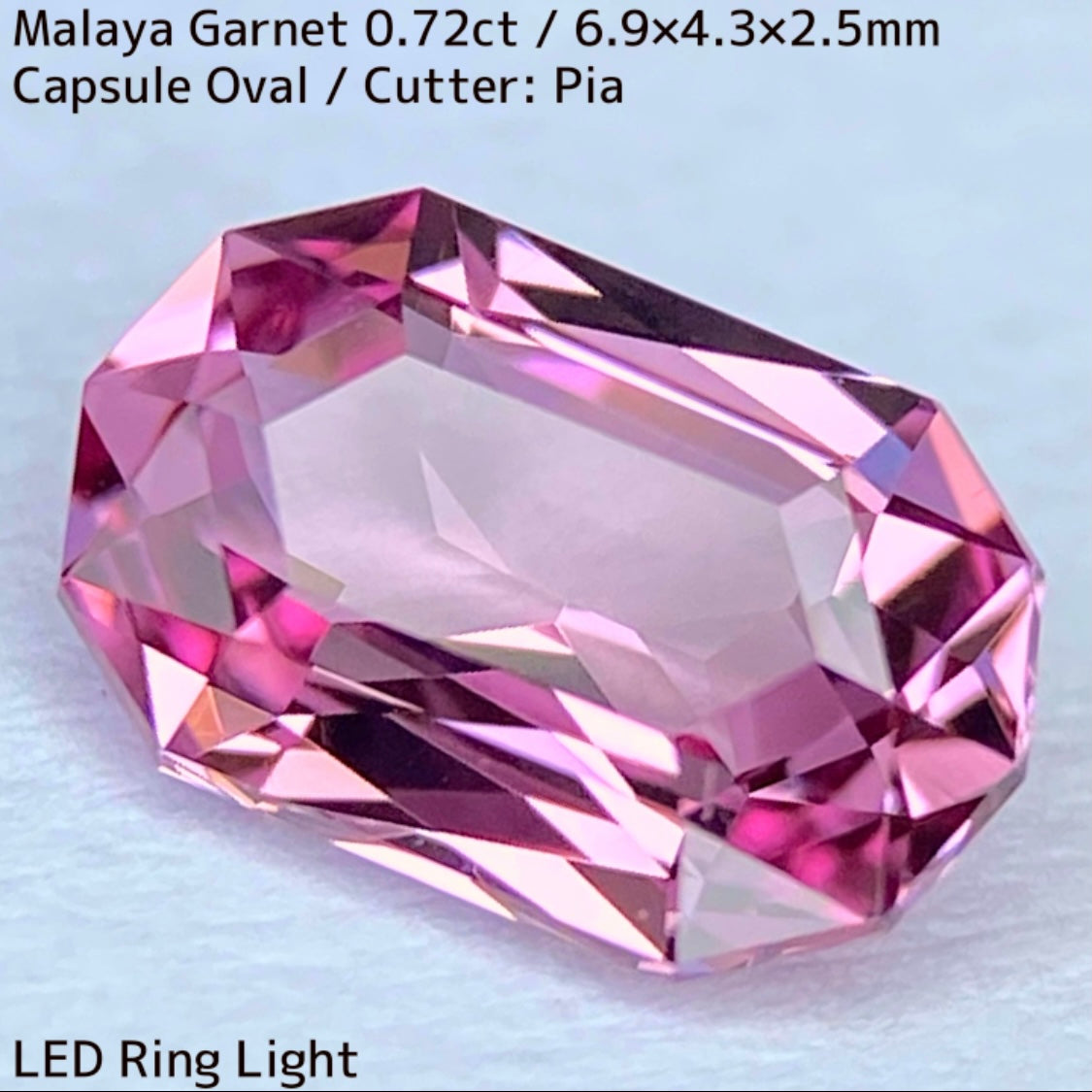 Malaya Garnet 0.72ct / ZB Cut