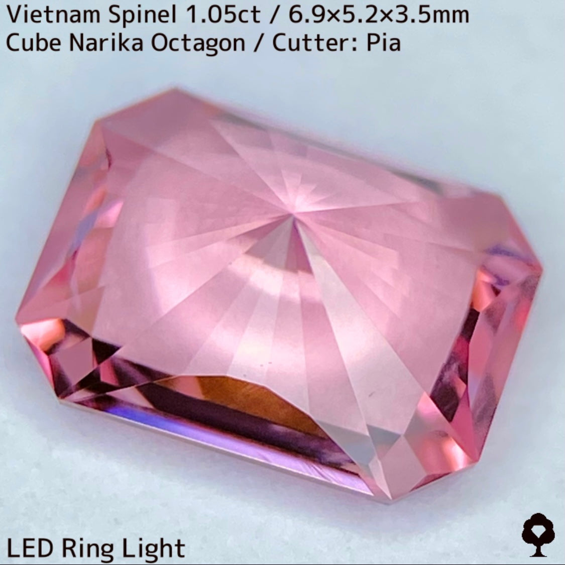 Spinel 1.056ct / Vietnam / Cube Narika "Made form rough stone”