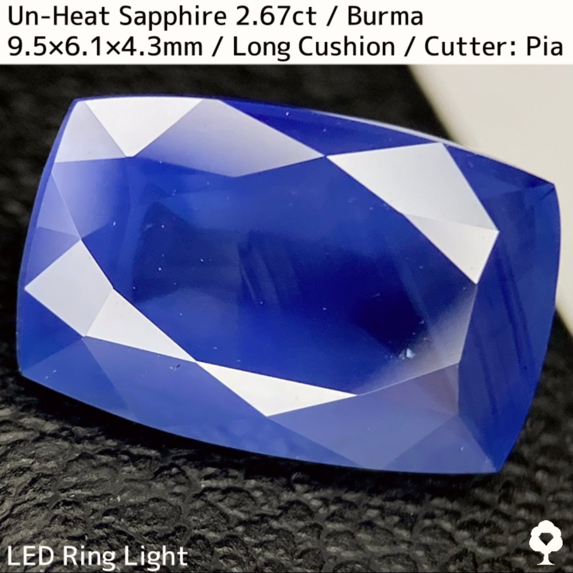 Unheated Sapphire 2.675ct / Burma