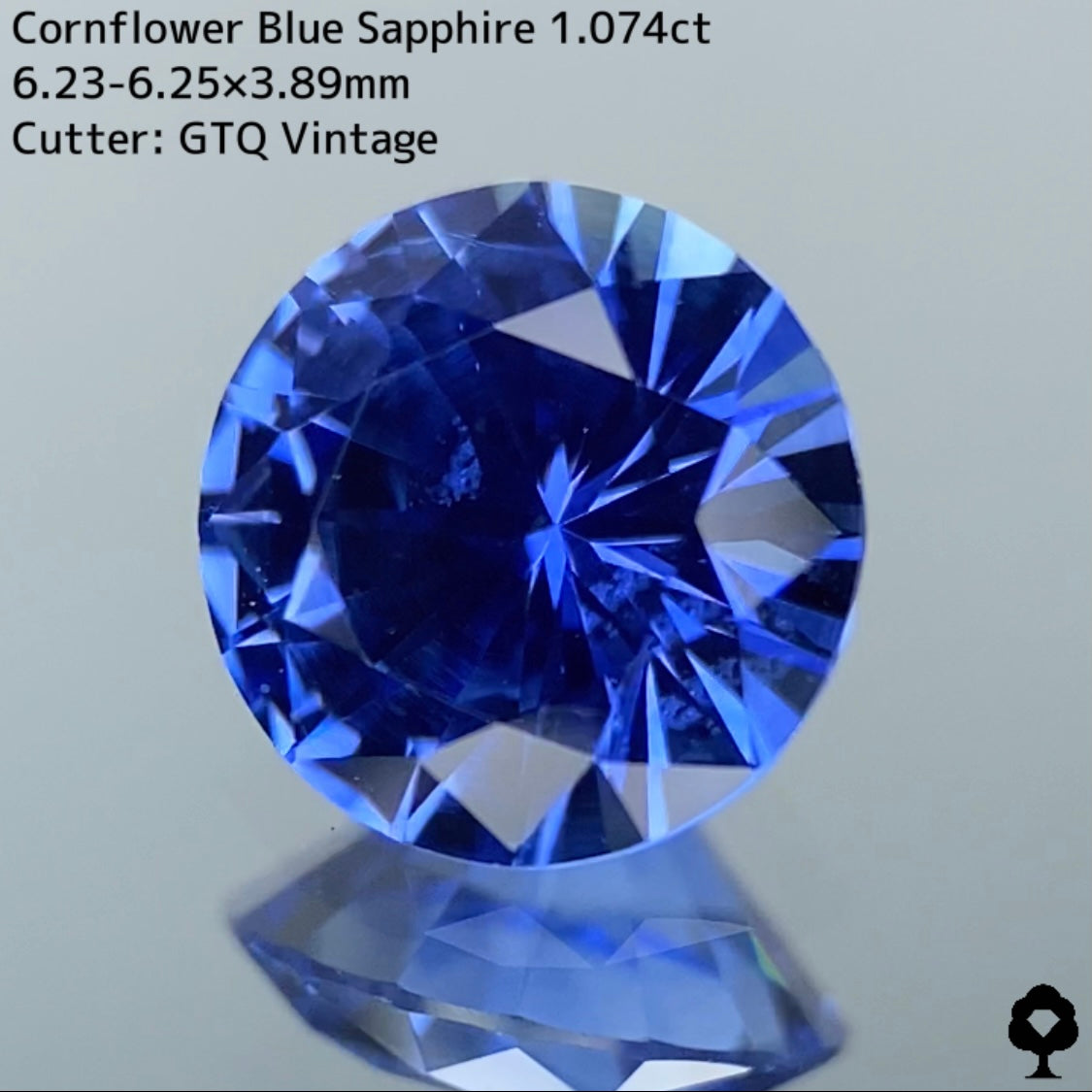Cornflower blue sapphire 1.074ct