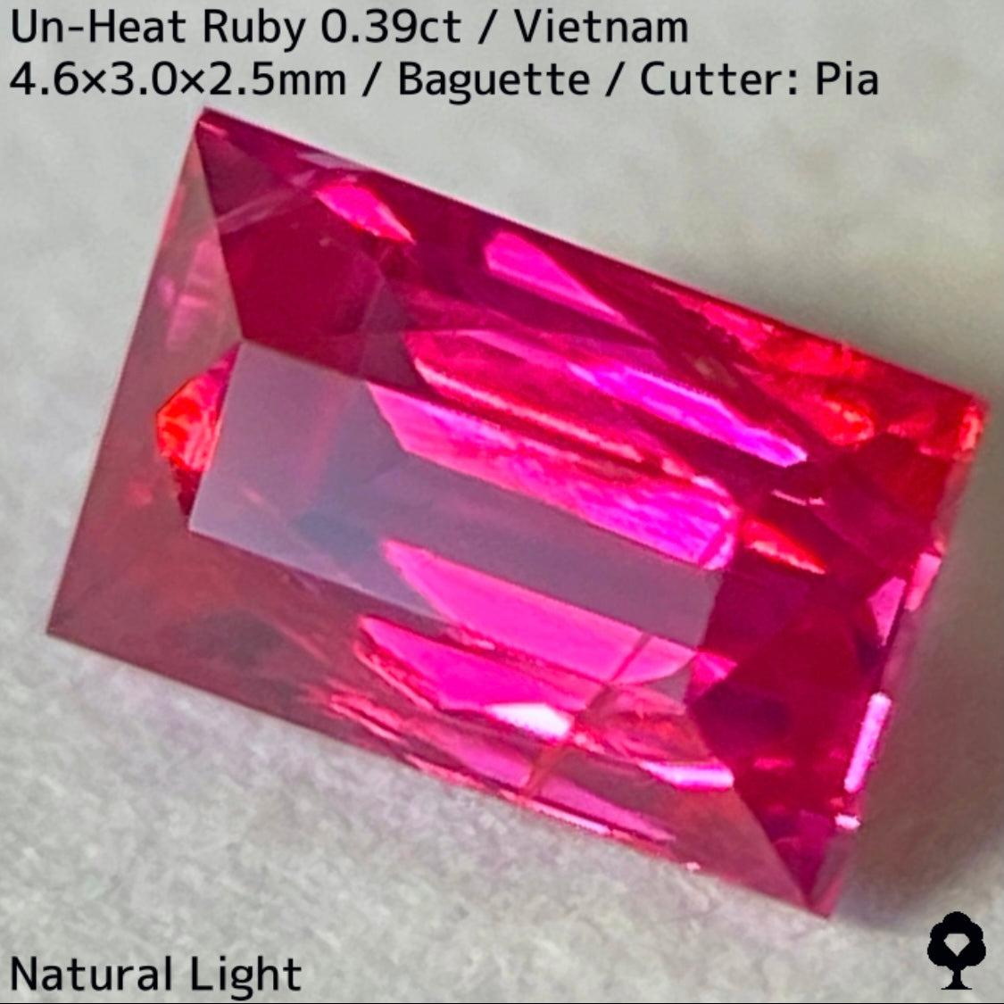Un-Heat Ruby 0.394ct / Vietnam
