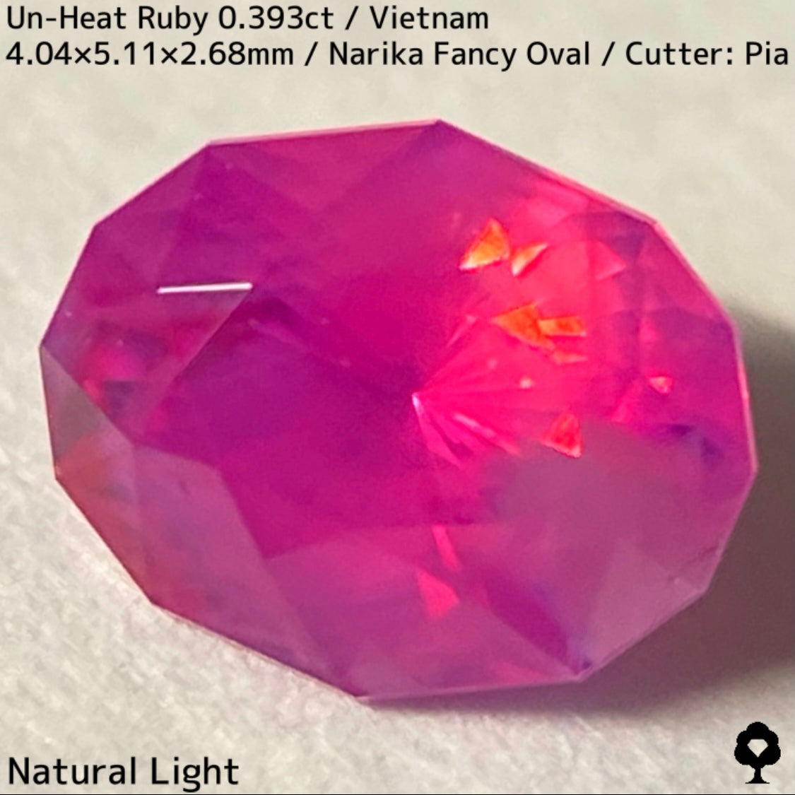 Un-Heat Ruby 0.393ct / Vietnam