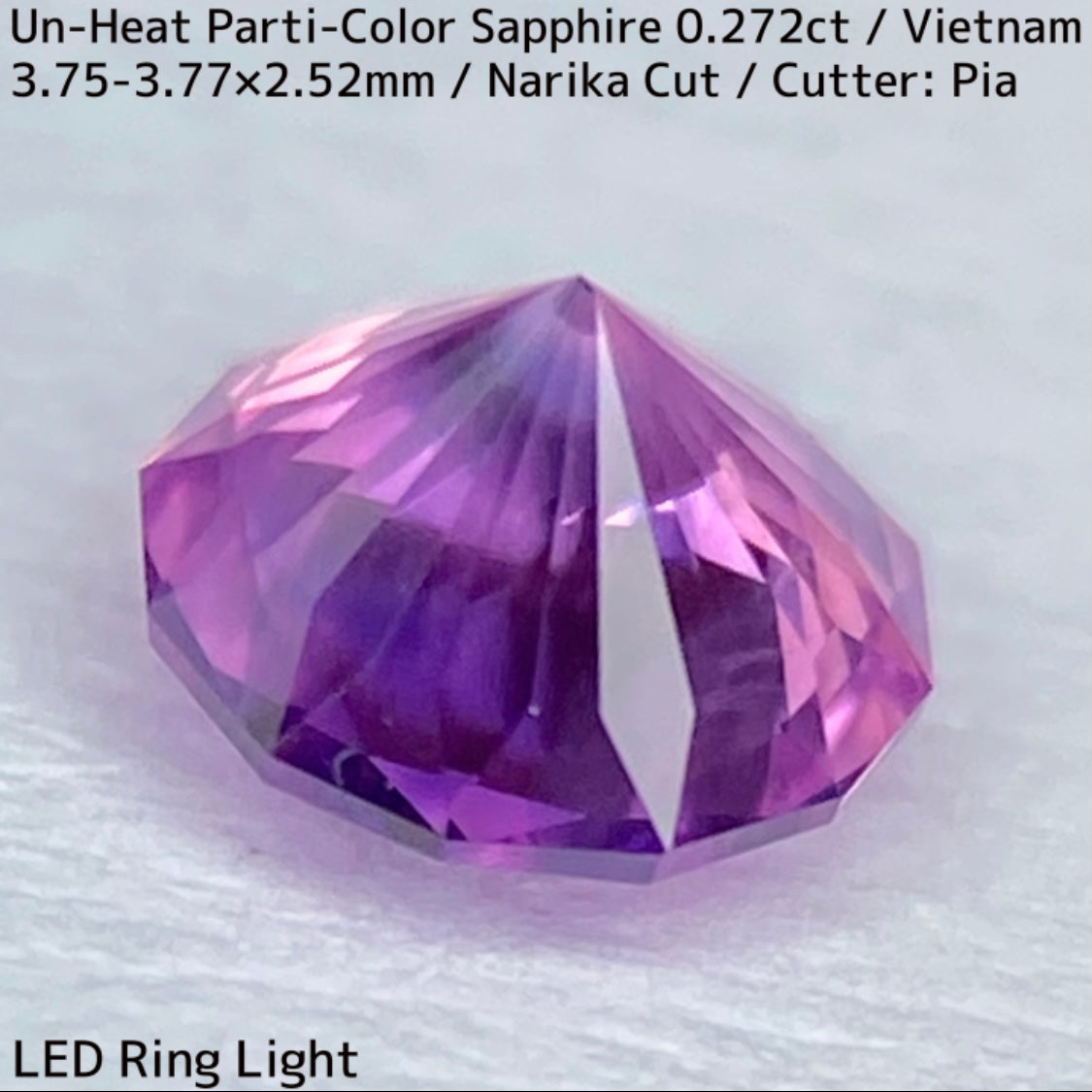 Un-Heat Parti-Color Sapphire 0.272ct / Vietnam