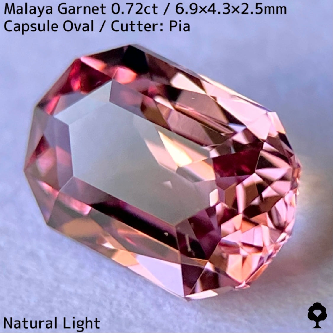 Malaya Garnet 0.72ct / ZB Cut
