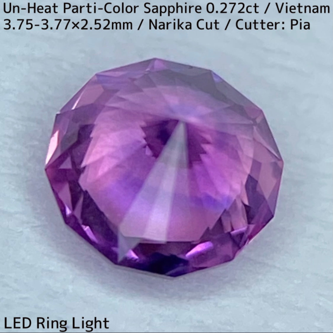 Un-Heat Parti-Color Sapphire 0.272ct / Vietnam