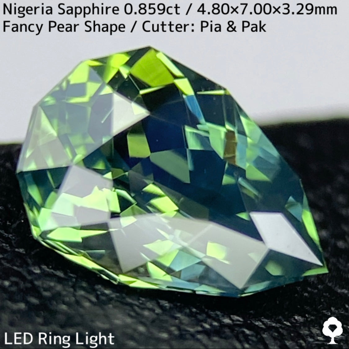 Bluish Green Sapphire 0.859ct / Nigeria