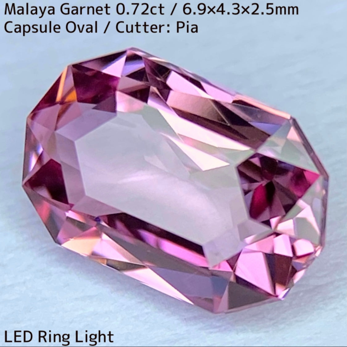 Malaya Garnet 0.72ct / ZB Cut