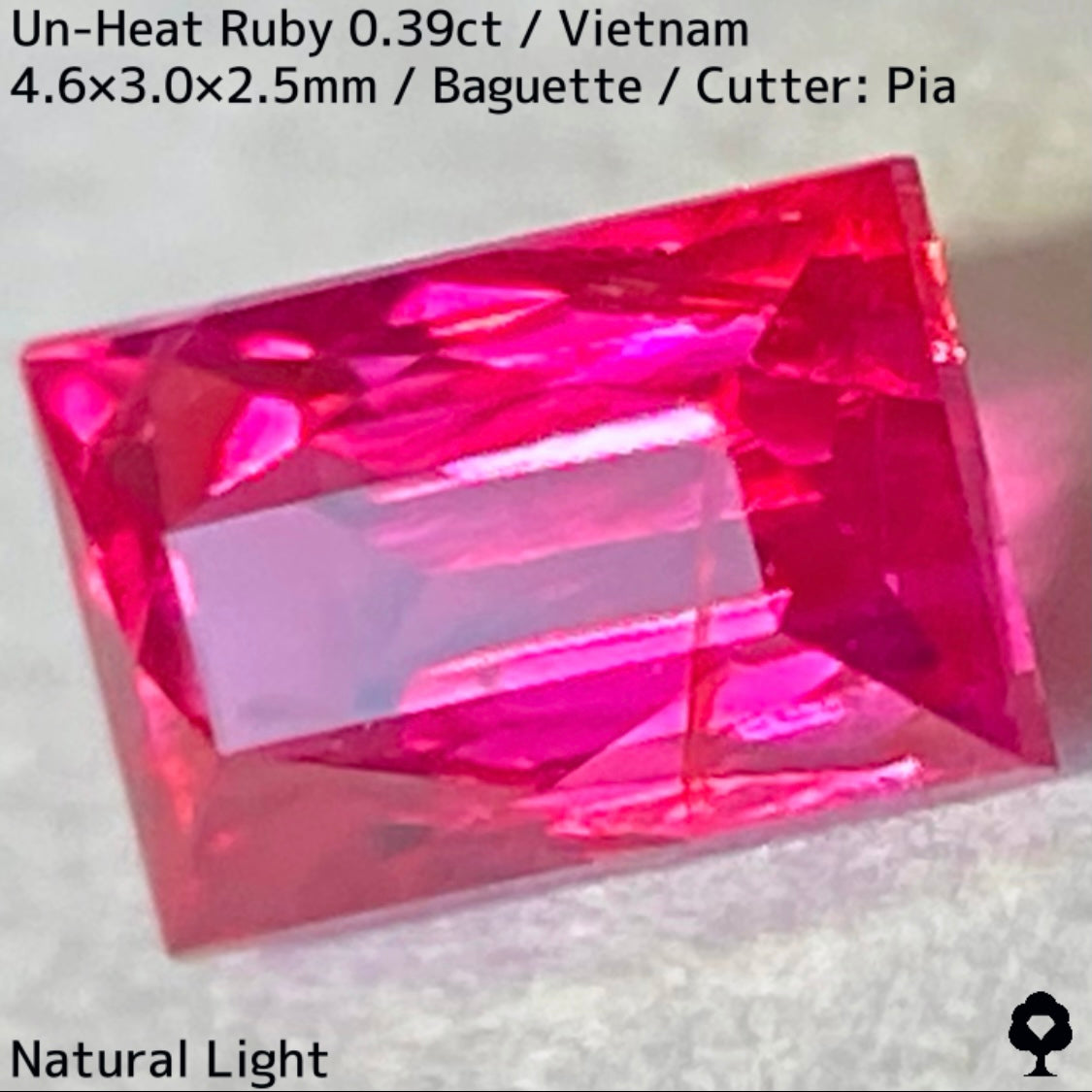 Un-Heat Ruby 0.394ct / Vietnam