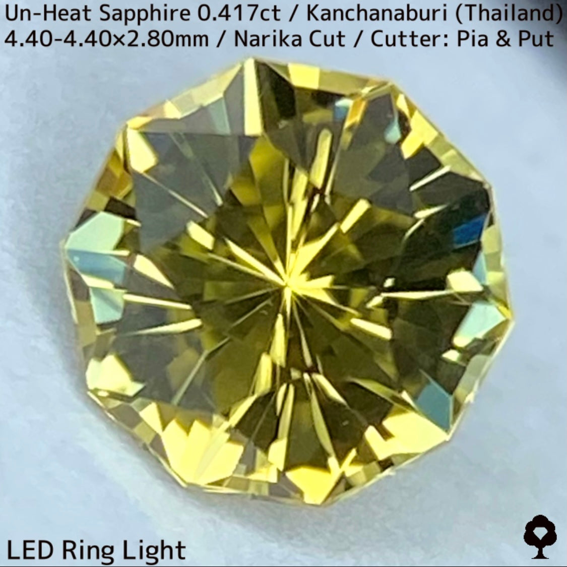 Un-heated Sapphire 0.417ct / kanchanaburi