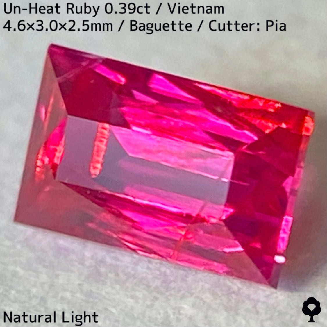 Un-Heat Ruby 0.394ct / Vietnam