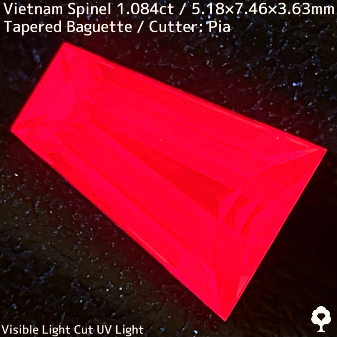 Spinel 1.084ct / Vietnam / Tapered Bafuette